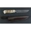 Нож Тигр (лосиный рог) Дамаск 125*28