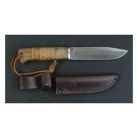 Нож Фаворит (береста) Дамаск 128*30