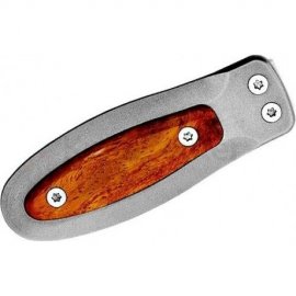Lionsteel держатель для денег, титан/дерево PB RA