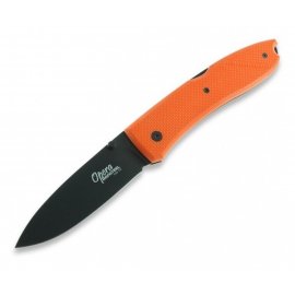Нож LionSteel Big Opera G10 лез.90мм чер.рук.оранж 8810B OR