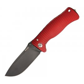 Нож LionSteel SR-1 Aluminium лез.94мм чер.рук.крас SR1A RB