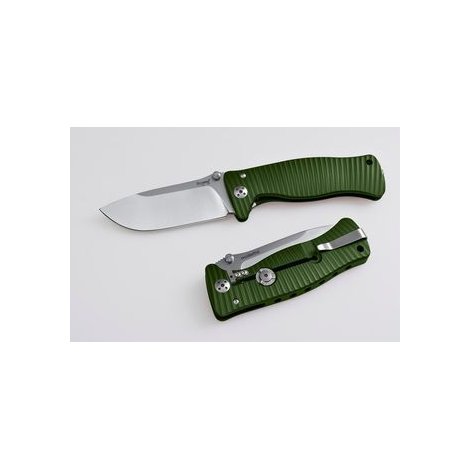 Нож LionSteel SR-1 Aluminium лез94мм рукоять зелен SR1A GS