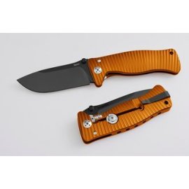 Нож LionSteel SR-1 Aluminium лез94мм чер.рук.оранж SR1A OB