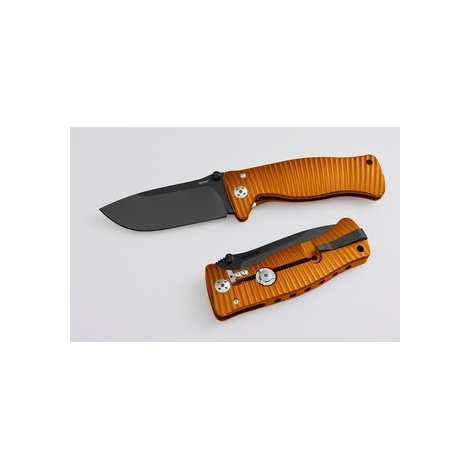 Нож LionSteel SR-1 Aluminium лез94мм чер.рук.оранж SR1A OB
