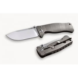 Нож LionSteel SR-1 лез94мм рук.титан цвет серый SR1 G (SR-1 TI G)