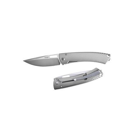 Нож LionSteel TiSpine лез85мм рук.титан цв.сер.мат TS1 GM