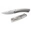 Нож LionSteel TiSpine лез85мм рук.титан цвет серый TS1 GS