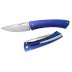 Нож LionSteel TiSpine лез85мм рук.титан цвет синий TS1 VS
