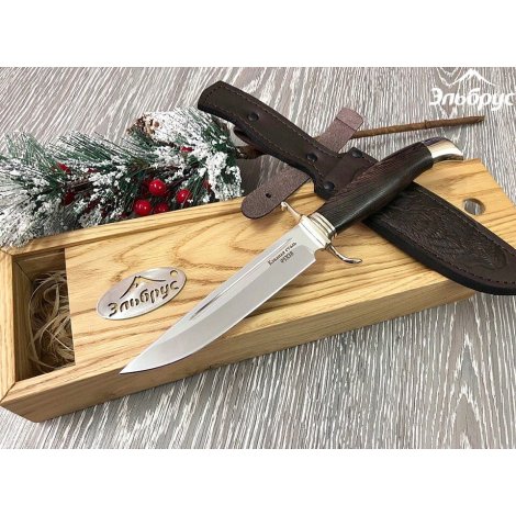 Нож Финка НКВД Ковка (95х18) с литьем-латунь