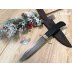 Нож Финка НР-40  Дамаск с мельхиором 280*27