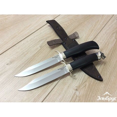 Нож Финка НР-40 с литьем -латунь 280*27