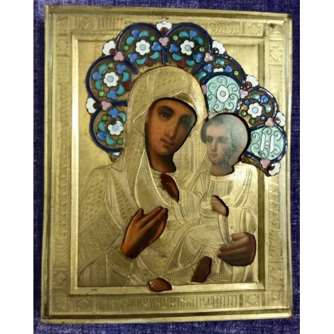 Икона Божий матери с младенцем "Тихвинскя" 325