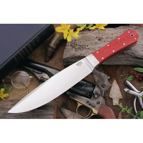 BR_Roque Black&Red Linen Micarta Matte - нож