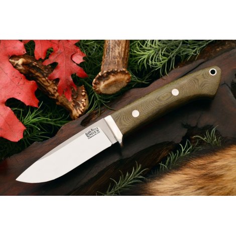 BR_Roque Green Linen Micarta - нож