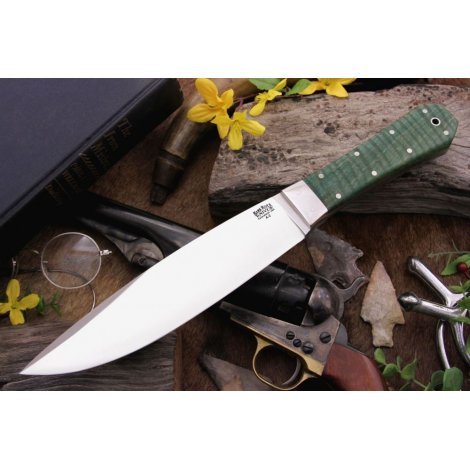 BR_Roque Green Tigertail Maple Burl - нож