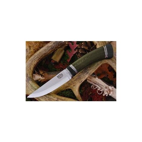 BR_Scandi Green Linen Micarta Ivory sp.нож CPM-3V