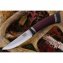 BR_Scandi Maroon Linen Micarta Ivory sp.нож CPM-3V