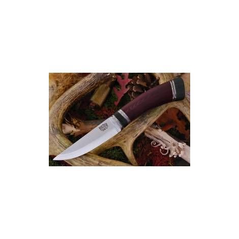 BR_Scandi Maroon Linen Micarta Ivory sp.нож CPM-3V