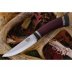 BR_Scandi Maroon Linen Micarta Ivory sp.нож CPM-3V
