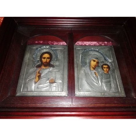 2 Иконы  Господь вседержавный и Богородица  Казанская
