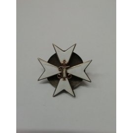 Полковой знак Павел I Крест, белая эмаль
