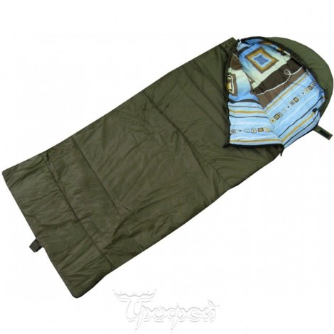 Спальный мешок БАТЫР СОК-2У 180*75 зелёный холлоф.