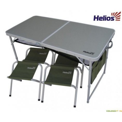 Набор мебели алюм.стол+4таб. (21407+21124) Helios