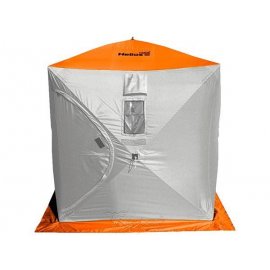 Палатка  зимняя Куб 1,5х1,5 orange lumi/grey Helios