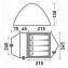 Палатка Каван 4 зеленый Greenell (25483-303-00)