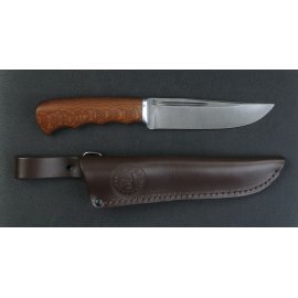 Нож Барсук (экзотическая древесина) Дамаск 130*32