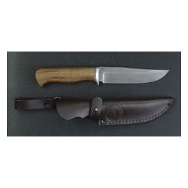 Нож Бивень (экзотическая древесина) Дамаск 130*31