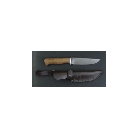 Нож Бивень (экзотическая древесина) Дамаск 130*31