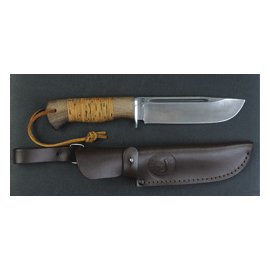 Нож Бизон (береста) Дамаск 145*36