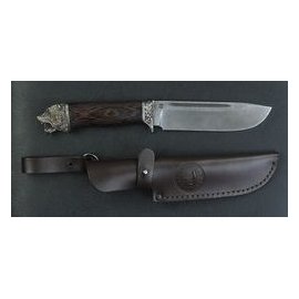 Нож Бизон (литье из мельхиора) Дамаск 145*36