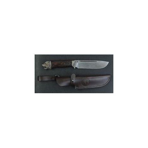 Нож Бизон (литье из мельхиора) Дамаск 145*36