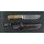 Нож Бизон (экзотическая древесина) Дамаск 145*36