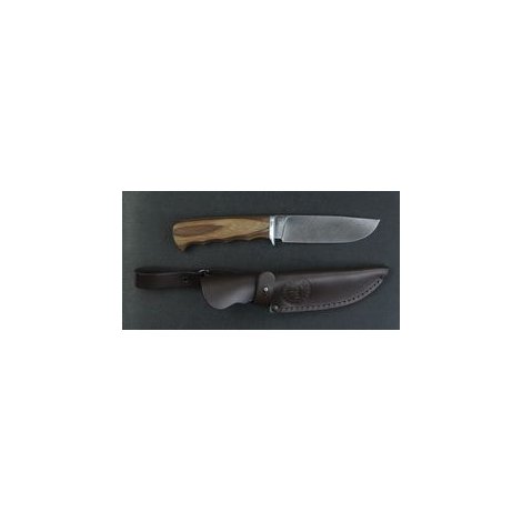 Нож Бобр (экзотическая древесина) Дамаск 125*30