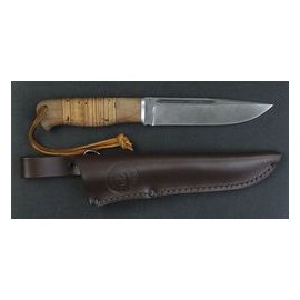 Нож Волк (береста) Дамаск 145*30