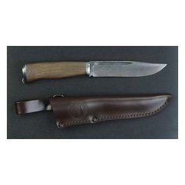 Нож Волк (литье из мельхиора) Дамаск 145*30