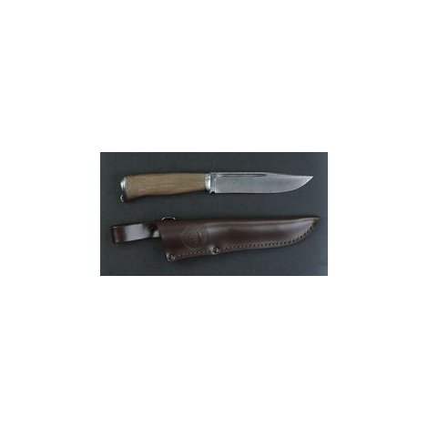 Нож Волк (литье из мельхиора) Дамаск 145*30