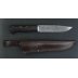 Нож Волк (экзотическая древесина) Дамаск 145*30