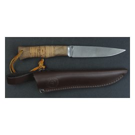 Нож Жерех (береста) Дамаск 130*26