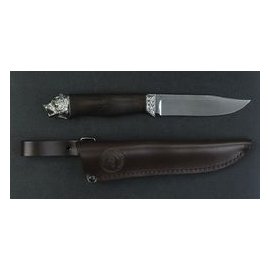 Нож Кумир (литье из мельхиора) Дамаск 125*26