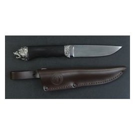 Нож Лидер (литье из мельхиора) Дамаск 125*28