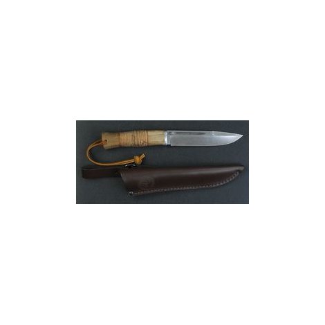 Нож Лис (береста) Дамаск 135*27