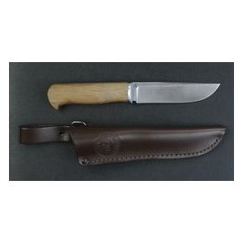 Нож Лось (экзотическая древесина) Дамаск 130*27