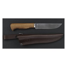 Нож Олень (экзотическая древесина) Дамаск 125*28