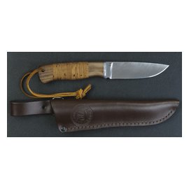 Нож Практик (береста) Дамаск 110*27